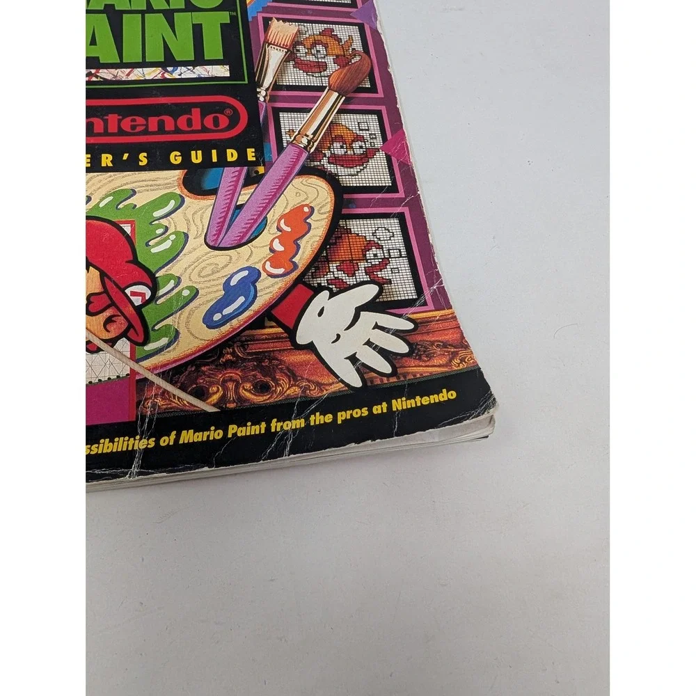 Nintendo Mario Paint Players Guide 1993 SNES Strategy Book 124 Pages
